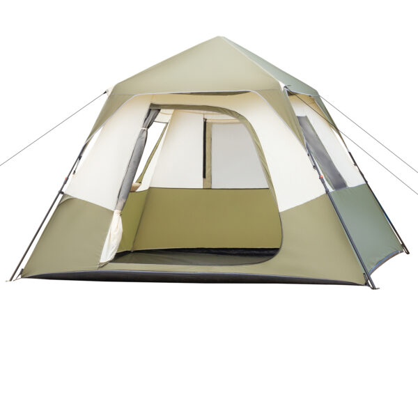 6 Person Camping Tent Setup in 60 Seconds with Rainfly & Windproof Tent with Carry Bag for Family Camping & Hiking - Image 2