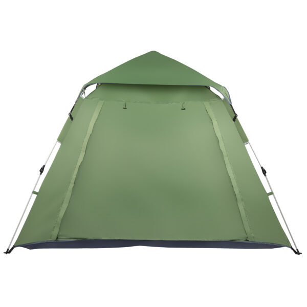 240*240*150cm Spring Quick Open Four-Person Family Tent Camping Tent Green - Image 8