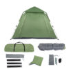 240*240*150cm Spring Quick Open Four-Person Family Tent Camping Tent Green - Image 6