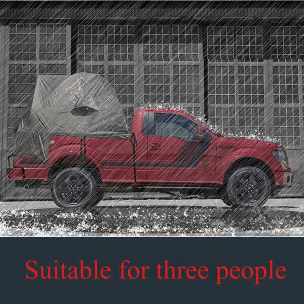 Car Truck Tent for Camping, Sunshade Rainproof for Outdoor Self-Driving Tour Barbecue Camping Car Portable Camping Car SUV Tailgate Tent - Image 2