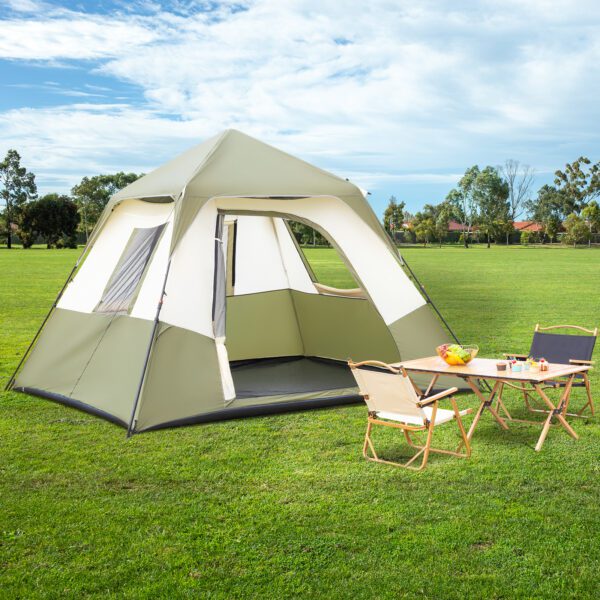 6 Person Camping Tent Setup in 60 Seconds with Rainfly & Windproof Tent with Carry Bag for Family Camping & Hiking - Image 5