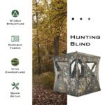 80" Person Portable Pop-Up Ground Tent with Carrying Bag