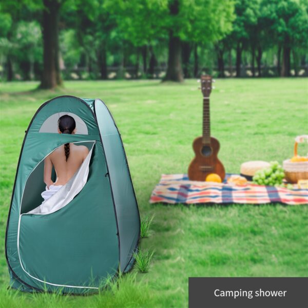 Portable Outdoor Pop-up Toilet Dressing Fitting Room Privacy Shelter Tent Army Green - Image 7
