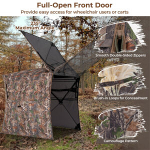 Outdoor hunting tent one-way transparent