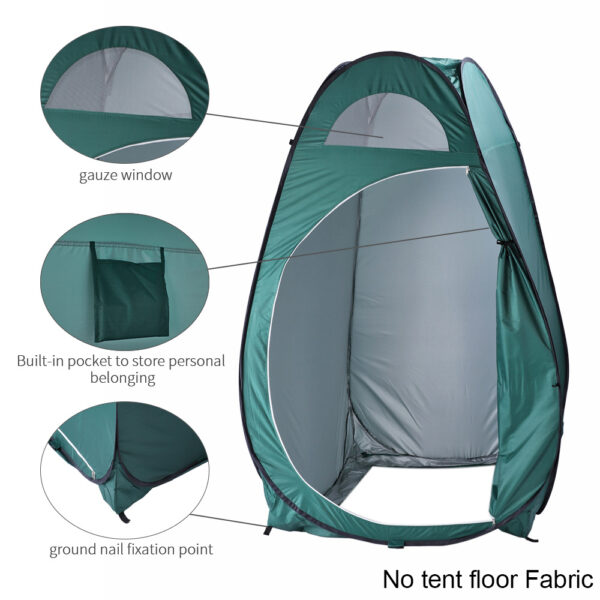 Portable Outdoor Pop-up Toilet Dressing Fitting Room Privacy Shelter Tent Army Green