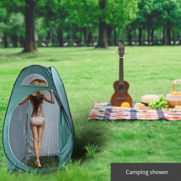 Portable Outdoor Pop-up Toilet Dressing Fitting Room Privacy Shelter Tent Army Green - Image 9