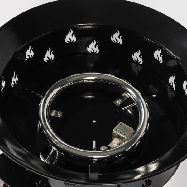 Mini Fire Pit Outdoor Portable Fire Pit Steel Camping Fire Pit with Lava Rocks - Image 3