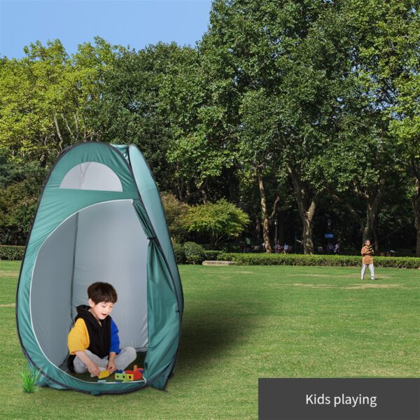 Portable Outdoor Pop-up Toilet Dressing Fitting Room Privacy Shelter Tent Army Green - Image 11