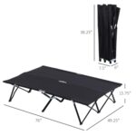 Folding Camping Chairs / Camping Cot black