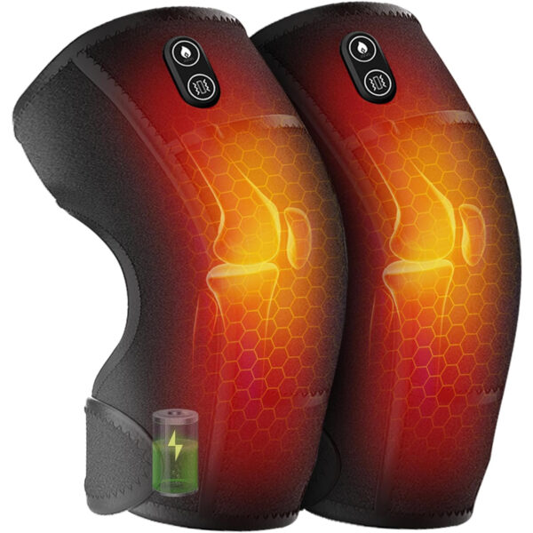 Heated Knee Massager with Vibration, Cordless Heating Pad for Knee Shoulder Elbow Stress Relief Deep Tissue, Knee Warmers Wrap, Heated Knee Pad for Men Women Elders - Image 8