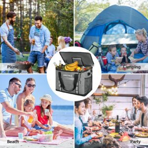 75cans (13 gallons) cooler bag, portable for Grocery Shopping,Camping,Travling - Image 4