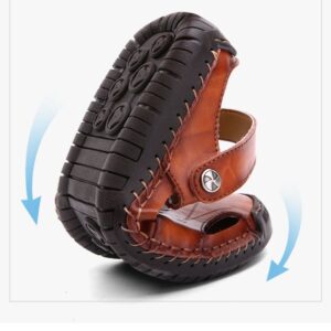 Summer Men's Casual Leather Sandals Slippers Switch Freely Cowhide Breathable Trend Luxury Outdoor Street Beach Shoes Black Brown - Image 4