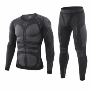 Men's Thermal Underwear Fleece Lined Performance Fleece Tactical Sports Shapewear Thermal Set - Image 3