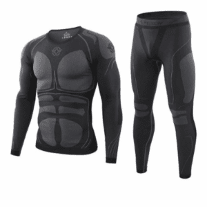 Men's Thermal Underwear Fleece Lined Performance Fleece Tactical Sports Shapewear Thermal Set - Image 2