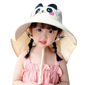 Girls Sun Hat Baby Beach Hats Boys UPF 50+ Kids Summer Protection Cap - Image 2