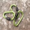 Aluminum D-Ring Locking Carabiner Light but Strong NOT for Climbing(Pack of 10) - Image 6