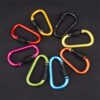 Aluminum D-Ring Locking Carabiner Light but Strong NOT for Climbing(Pack of 10) - Image 3