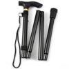 Walking Cane Aluminum Alloy Walking Stick Adjustable Folding Travel Hiking Stick - Image 4