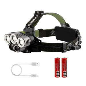 Rechargeable Headlamp 20000 Lumen LED Headlight 6 Modes Headlamp - Image 2