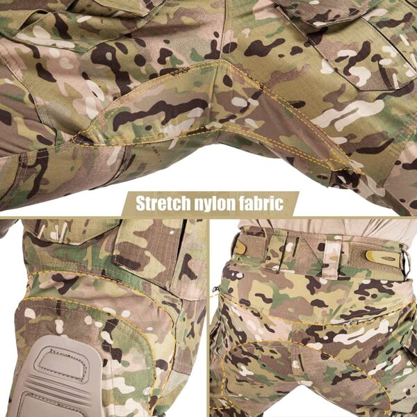 VOTAGOO G3 Combat Pants with Knee Pads Tactical Military Trousers Hunting Multicam Pants for Men Rip-Stop Airsoft Gear - Image 9