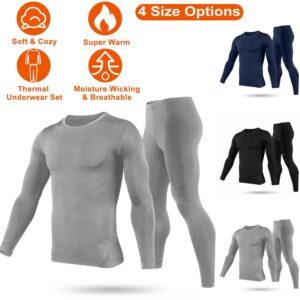 Men Thermal Underwear Set Long Johns Pants Long Sleeve Soft Underwear Kit Top Bottom Winter Sports Suits - Image 4