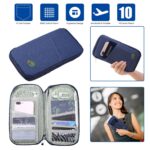 Travel Passport Wallet 12Cells Ticket ID Credit Card Holder Water Repellent Documents Phone Organizer