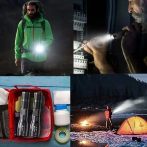 High Power LED Tactical Flashlight 5-Mode Light Zoom Waterproof Portable Torch For Camping Hiking Outdoor Hunting Aluminum Alloy Bright Tactical Flashlight LED 5 Modes Zoomable Searchlight Handheld - Image 5