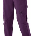Rdruko Women's Hiking Work Pants Waterproof Quick Drying UPF 50+Travel Camping Work Pants Zipper Pocket