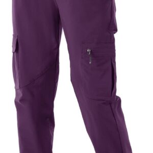 Rdruko Women's Hiking Work Pants Waterproof Quick Drying UPF 50+Travel Camping Work Pants Zipper Pocket