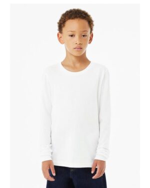 Bella + Canvas 3513Y Youth Triblend Long-Sleeve T-Shirt - Image 7