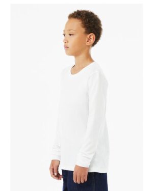 Bella + Canvas 3513Y Youth Triblend Long-Sleeve T-Shirt - Image 5