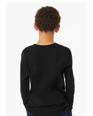 Bella + Canvas 3513Y Youth Triblend Long-Sleeve T-Shirt - Image 3