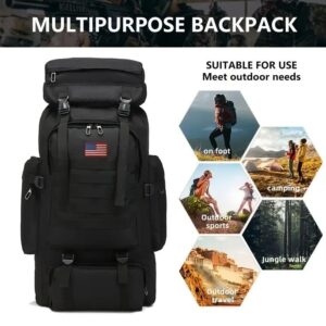 21.13 Gallon Tactical Camo Backpack - Water-resistant, lightweight, high-capacity outdoor travel and hiking gear with adjustable shoulder straps, multiple compartments and padded shoulder straps - Image 3