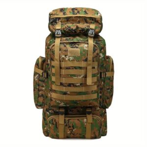 21.13 Gallon Tactical Camo Backpack - Water-resistant, lightweight, high-capacity outdoor travel and hiking gear with adjustable shoulder straps, multiple compartments and padded shoulder straps - Image 5