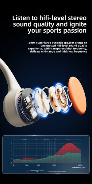 Real bone conduction bluetooth headset 32G memory not into the ear sports running anti-drop headphones - Image 4