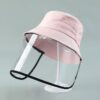 Child Protection Products Hot Buy Anti-spitting Protective Hat Dustproof Cover Kids Boys Girls Fisherman Hat - Image 3