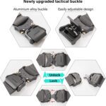 JUKMO Tactical Belt; Military Hiking Rigger 1.5" Nylon Web Work Belt with Heavy Duty Quick Release Buckle