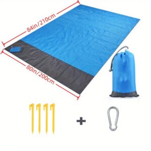 1pc Outdoor Camping Picnic Mat; Oxford Cloth Portable Mat; Folding Waterproof Moisture-proof Mat For Beach - Image 9