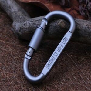 Aluminum D-Ring Locking Carabiner Light but Strong NOT for Climbing(Pack of 10) - Image 3