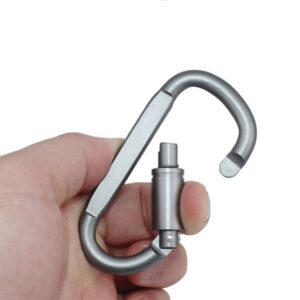 Aluminum D-Ring Locking Carabiner Light but Strong NOT for Climbing(Pack of 10) - Image 7