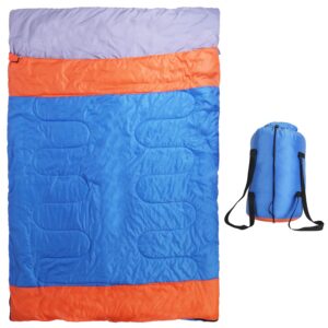 3 People Sleeping Bag for Adult Kids Lightweight Water Resistant Camping Cotton Liner Cold Warm Weather Indoor Outdoor Use 3 Season with Sack for Spring Summer Autumn - Image 9