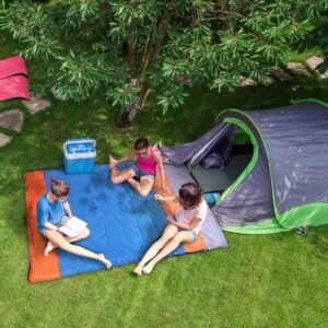 3 People Sleeping Bag for Adult Kids Lightweight Water Resistant Camping Cotton Liner Cold Warm Weather Indoor Outdoor Use 3 Season with Sack for Spring Summer Autumn - Image 5